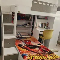 تخت دو طبقه برند رنگین چوب|تخت و سرویس خواب|گلبهار, شهر جدید گلبهار|دیوار