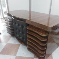 میز چرم صندلی کنفرانس کانتر کارمندی اداری