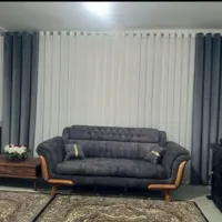 پرده پذیرایی اتاق پانچ مینی مال زبرا شید و..|پرده، رانر، رومیزی|رباط‌کریم, |دیوار