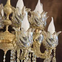 لوستر تمام برنز ۲۰ شعله سنگین برنز عاشری|لوستر و چراغ آویز|زنجان, |دیوار