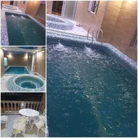 استخر جکوزی شیک مالک اب زلال وشفاف ساحلی