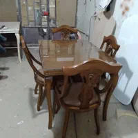 میز و صندلی مدل گیتاری تمام چوب راش|میز و صندلی غذاخوری|مشهد, حضرت حجت|دیوار