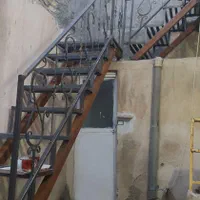 نرده راه پله ساده مستقیم گرد تکشاستی پله آهنی|مصالح و تجهیزات ساختمان|مشهد, شهید آوینی|دیوار