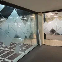 ماتکن دودی رفلکس طرح دار شرکتی شیشه پارتیشن کننده|مصالح و تجهیزات ساختمان|تهران, صادقیه|دیوار