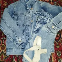ست جین دخترانه|کفش و لباس بچه|خوی, |دیوار