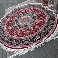 فرش آشپزخانه هریس دایره ۷۰۰شانه سایز ۱×۱ متر گرد
