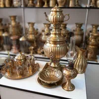 سماور ۶ ذغالی جیران برنجی زغالی گازی سماوری منقل|سماور، چای‌ساز، قهوه‌ساز|اهواز, زرگان|دیوار