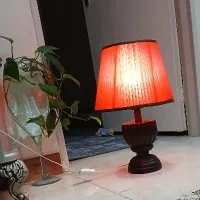 اباژور.چراغ خواب.اباژور قرمز چوبی
