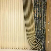پرده حریر/شاین/طلایی/سفید/شیری|پرده، رانر، رومیزی|تبریز, |دیوار