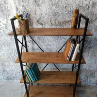 کتابخانه 3 شلف 3 طبقه2 ویترین2 چوب و فلز1