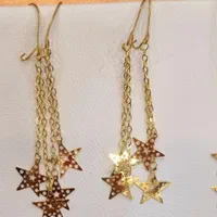 گوشواره با آویز قلب|جواهرات|دزفول, |دیوار