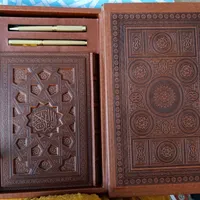 یک جلد قرآن بسیارنفیس بهمراه دیوان حافظ|کتاب و مجله مذهبی|کرج, شهرک جهان‌نما|دیوار