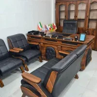 میز صندلی زرشکی کلاسیک مدیریت اداری|دفتر کار|اصفهان, ملاصدرا|دیوار