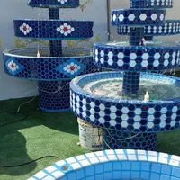 آبنما کاشیکاری سنتی حوض سرامیکی فرشتگان بتنی|مصالح و تجهیزات ساختمان|آستارا, |دیوار