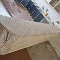 اوپن آشپزخانه به همراه کابینت شیشه ای  سنگ  مرمر|مصالح و تجهیزات ساختمان|اصفهان, دستگرده|دیوار