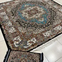 فرش ماشینی طرح ماهی خوی و سالاری مربع دونیم متری|فرش|تبریز, |دیوار