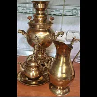 سرویس سماور ذغالی و پارچ استیل|سماور، چای‌ساز، قهوه‌ساز|تهران, شهرآرا|دیوار