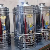 سماور گازی تمام استیل بزرگ/۲۰و۳۰و۴۰و ۷۰و ۹۰ و ۱۲۰|سماور، چای‌ساز، قهوه‌ساز|زاهدان, |دیوار