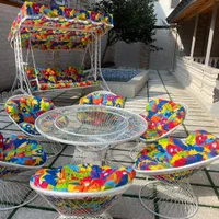 صندلی مبلمان تاب چتر کنار یلو باغی ویلایی کافه|صندلی و نیمکت|مشکین‌دشت, |دیوار