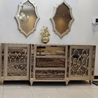 کنسول طلایی به همراه دوعدد آینه