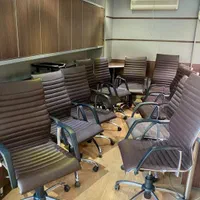 میز وصندلی اداری چرخدار کامپیوتر کرکرهای|دفتر کار|مشهد, طلاب|دیوار