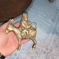 اسب برنجی.گاو برنجی.ملانصرالدین برنجی مشکوک به طلا|کلکسیون اشیاء عتیقه|نوشهر, |دیوار