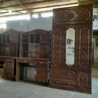 میز تحریر کتابخانه ای آنتیک طلایی|میز تحریر و کامپیوتر|اردبیل, |دیوار