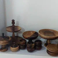 ست ۱۹پارچه پذیرای چوبی