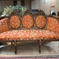 مبل استیل رنگ فندوقی چوب گردو|مبلمان خانگی و میز عسلی|تهران, شهرک ژاندارمری|دیوار