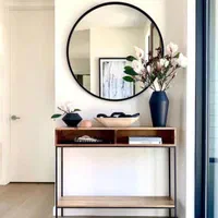 آینه گرد قاب فلزی