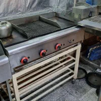 گریل و تابه 120 سانتی با پایه سفارشی آهنی