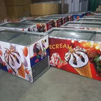 صندوقی یخچال بستنی فریزر خانگی درب از بالا
