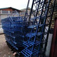 پله اهنی فلزی گرد صاف گردان پیچ نرده نردبان راهپله|مصالح و تجهیزات ساختمان|قزوین, |دیوار