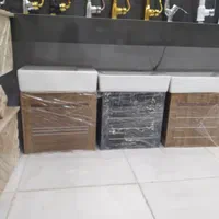 روشویی کابینتی مشکی طلایی|لوازم سرویس بهداشتی|قم, نیروگاه|دیوار