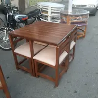 میز ناهارخوری کمجا کم جا مربع