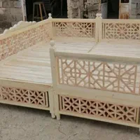 تخت و نیمکت سنتی گره چینی چوب روسی|مبلمان خانگی و میز عسلی|شیراز, عادل آباد|دیوار