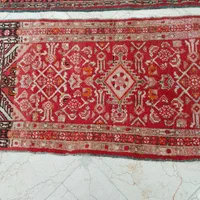 فرش دستباف قدیمی و آنتیک کناره ۱ در ۱.۳۵|فرش|ری, |دیوار