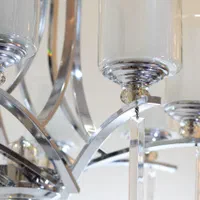 لوستر مدرن پروفیلی دو گلس|لوستر و چراغ آویز|تبریز, |دیوار