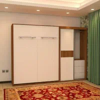 تولید تخت تاشو تشک اصل رویال تخت کمجا|جاکفشی، کمد، دراور|همدان, |دیوار