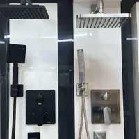 شیرآلات توکار البرز روز رنگ مشکی مات،کروم براق|لوازم حمام|تهران, اکباتان|دیوار