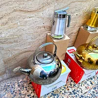 ست کتری،شکرپاش طلایی|قوری، کتری، قهوه‌ساز دستی|اهواز, حصیرآباد|دیوار