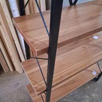 کتابخانه فلزی و چوبی مدل ضربدری|کتابخانه، شلف، قفسه‌های دیواری|مشهد, نوید|دیوار