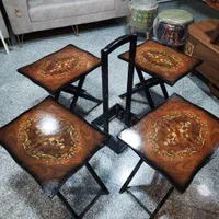 جلومبلی و عسلی چمدانی تاشو **گالری مبلمان نور **|مبلمان خانگی و میز عسلی|کرمانشاه, |دیوار
