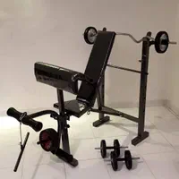 دستگاه بدنسازی تاشو(۱۲کاره) وزنه دمبل هالتر