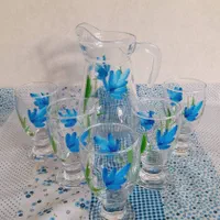 ست پارچ و لیوان اطلس|ظروف سرو و پذیرایی|تهران, خاک سفید|دیوار