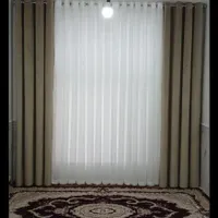 پرده پذیرایی اتاق پانچ مینی مال زبرا شید و..|پرده، رانر، رومیزی|رباط‌کریم, |دیوار