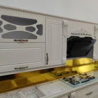 کابینت ممبران سفید طلایی|مصالح و تجهیزات ساختمان|کرج, چهارصد دستگاه|دیوار