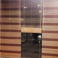 پرده کرکره چوبی زبرا فروش عیدانه پرده پانچی آماده|پرده، رانر، رومیزی|قم, بلوار امین و ساحلی|دیوار