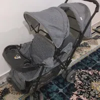 کالسکه بچه دوقلو صحیح سالم