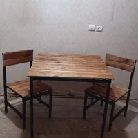 میز و صندلی نهار خوری چوب و فلز رستوران کافی شاپ|میز و صندلی غذاخوری|تهران, شهرک فردوس (حسینی)|دیوار